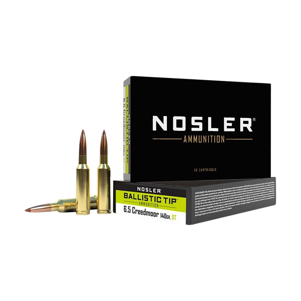 nosler 40064 ballistic tip 6.5creedmoor 140gr spitzer ballistic tip 20 per box/10 case Nosler 40064 Ballistic Tip 6.5Creedmoor 140gr Spitzer Ballistic Tip 20 Per Box/10 Case Sports South item 50375