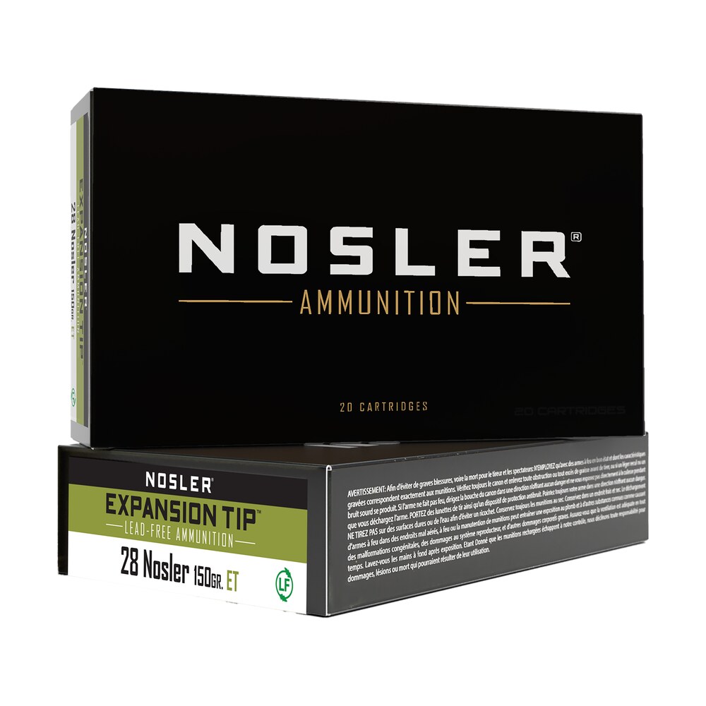 nosler 40039 e tip 28nosler 150gr e tip lead free 20 per box/10 case Nosler 40039 E-Tip 28Nosler 150gr E Tip Lead Free 20 Per Box/10 Case Sports South item 50387