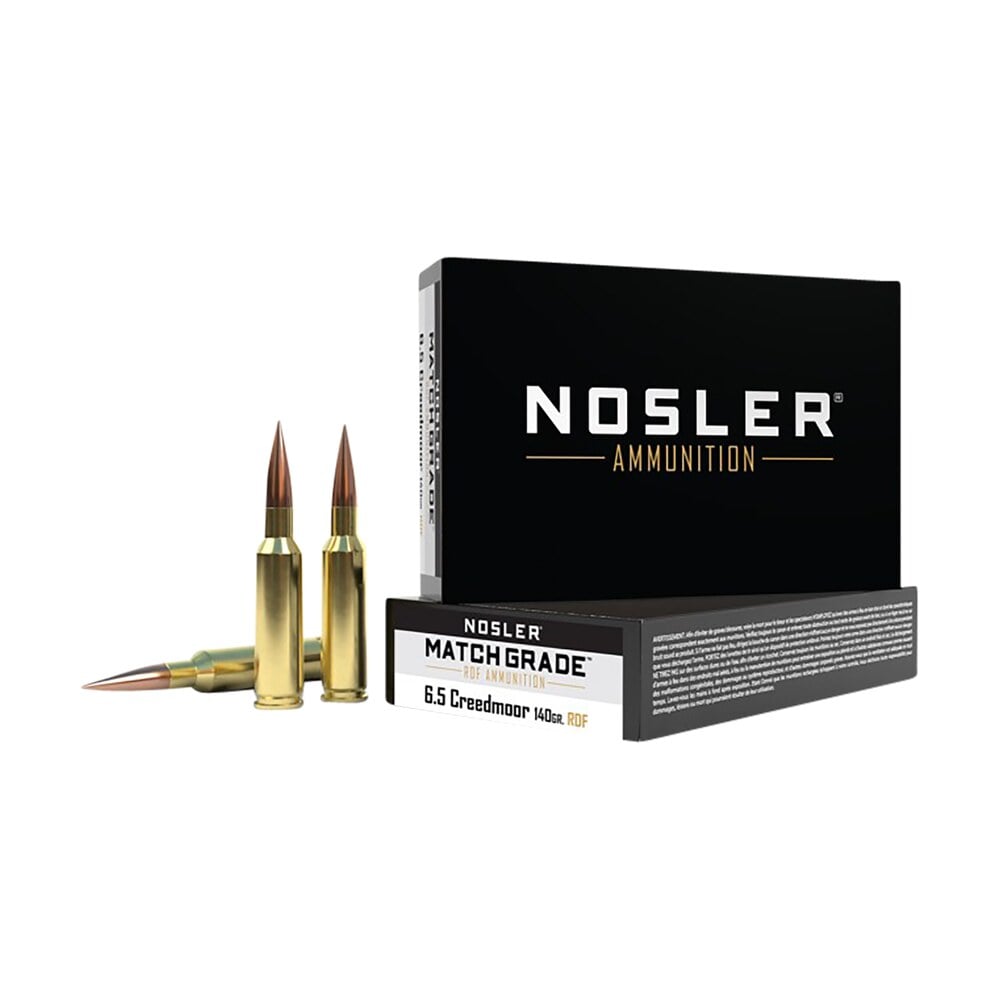 nosler 60115 match grade rdf 6.5creedmoor 140gr rdf hollow point boat tail 20 per box/10 case Nosler 60115 Match Grade RDF 6.5Creedmoor 140gr RDF Hollow Point Boat Tail 20 Per Box/10 Case Sports South item 50406