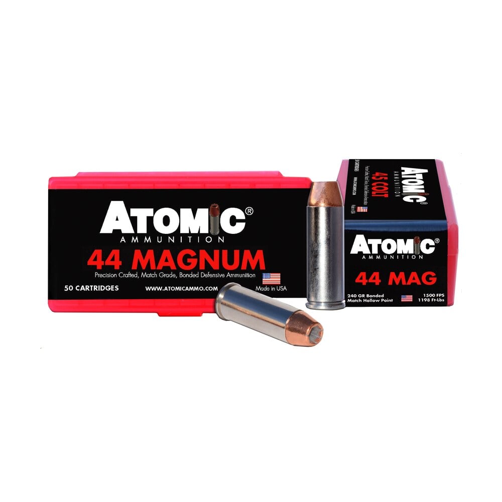 atomic ammunition 00440 pistol precision craft 44rem mag 240gr bonded match hollow point 50 per box/10 case Atomic Ammunition 00440 Pistol Precision Craft 44Rem Mag 240gr Bonded Match Hollow Point 50 Per Sports South item 50441