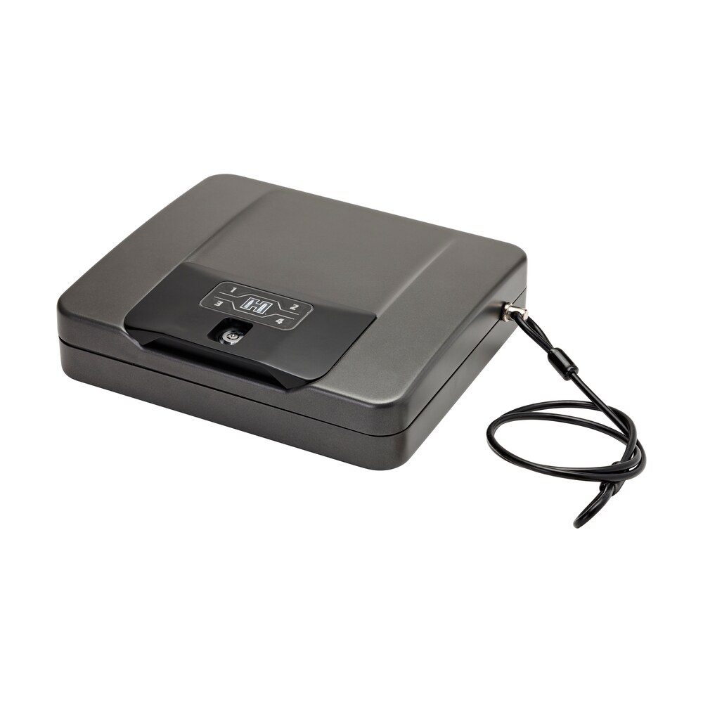 hornady 98141 rapid safe 4800kp rfid access code key entry black steel holds 1 handgun 10.50" l x 12" w x 2.90" d Hornady 98141 Rapid Safe 4800KP RFID Access Code Key Entry Black Steel Holds 1 Handgun 10.50" L Sports South item 50477
