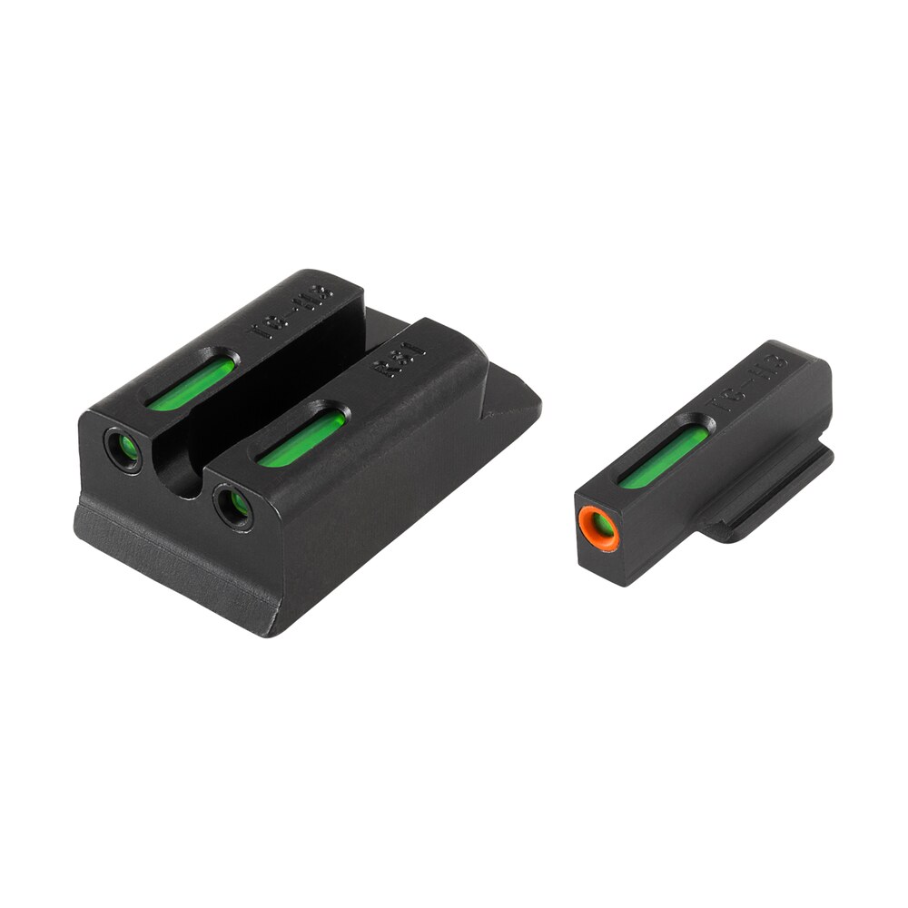 truglo tg13rs1pc tfx pro black | green tritium & fiber optic orange outline front sight green tritium & fiber optic rear sight TruGlo TG13RS1PC TFX Pro Black | Green Tritium & Fiber Optic Orange Outline Front Sight Sports South item 5051