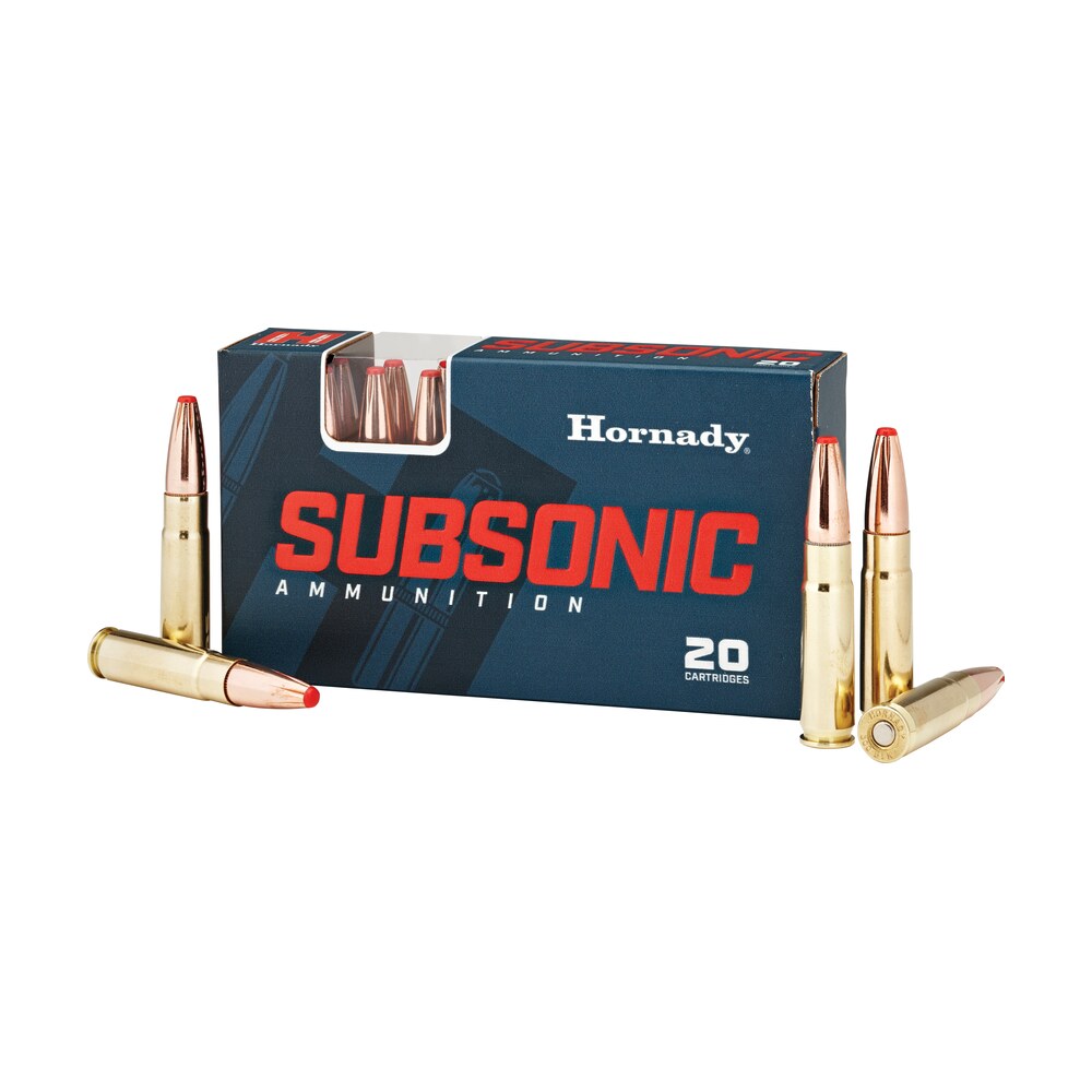 hornady 80877 subsonic rifle 300blackout 190gr sub x 20 per box/10 case Hornady 80877 Subsonic Rifle 300Blackout 190gr Sub X 20 Per Box/10 Case Sports South item 50561