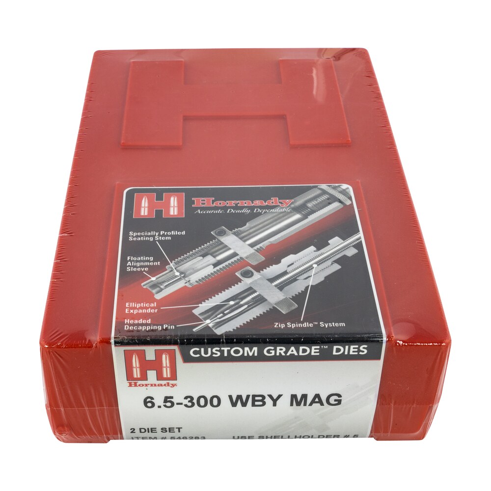 hornady 546283 custom grade series iv 2 die set for 6.5 300 wthby mag includes sizing seater Hornady 546283 Custom Grade Series IV 2 Die Set for 6.5 300 Wthby Mag Includes Sizing Seater Sports South item 50776