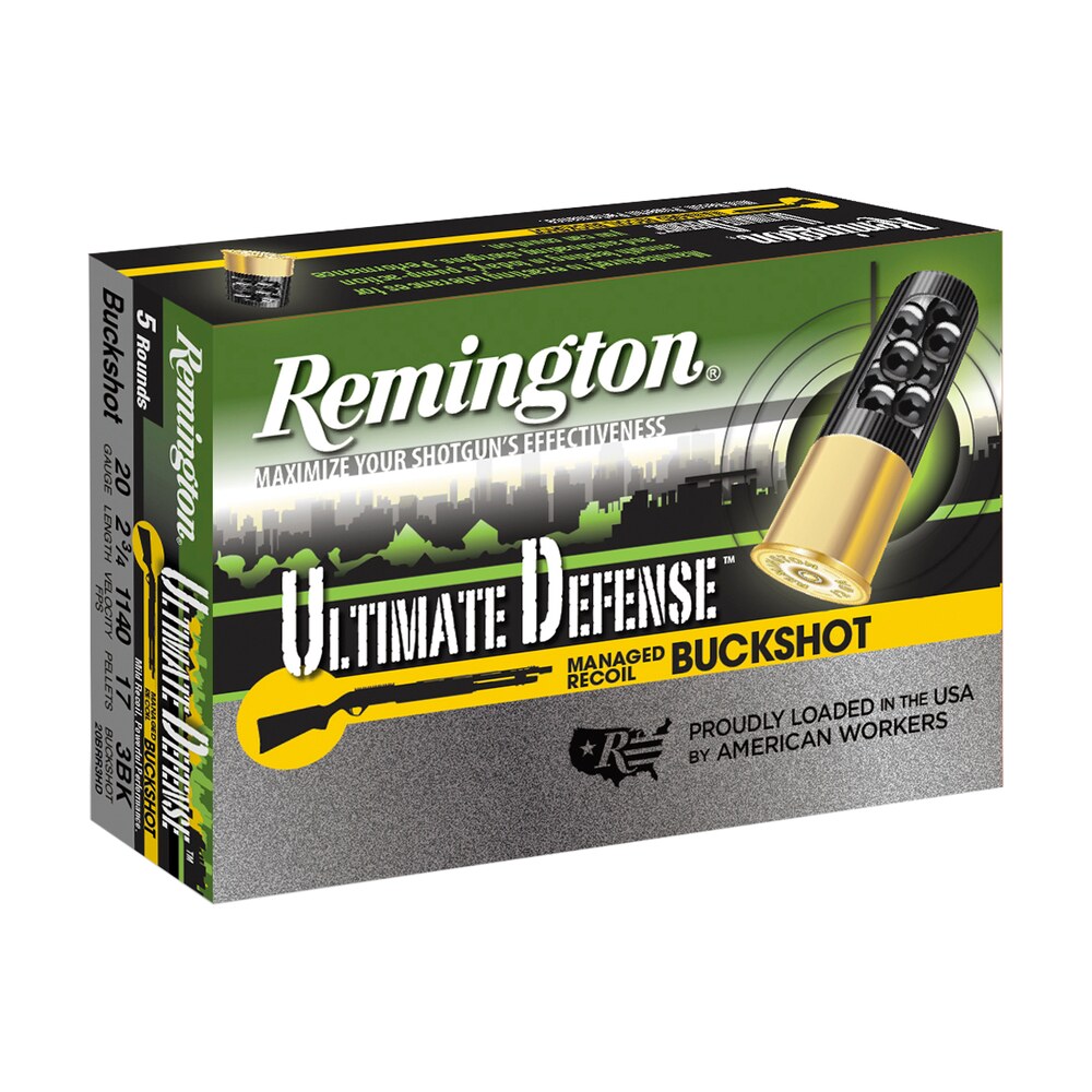 remington ammunition 20681 ultimate defense buckshot 20gauge 2.75" 3buck shot 5 per box/20 case Remington Ammunition 20681 Ultimate Defense Buckshot 20Gauge 2.75" 3Buck Shot 5 Per Box/20 Case Sports South item 51015