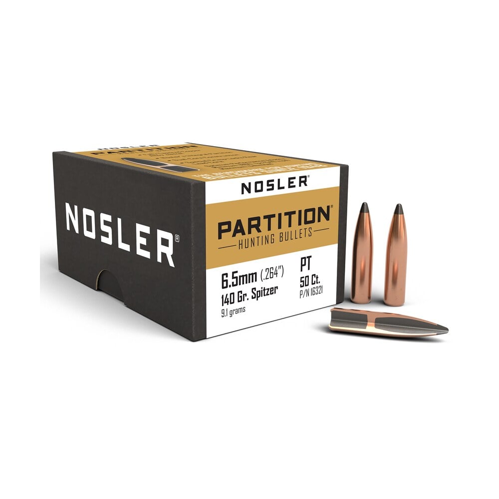 nosler 16321 partition 6.5creedmoor 140gr spitzer 50/box Nosler 16321 Partition 6.5Creedmoor 140gr Spitzer 50/Box Sports South item 51307