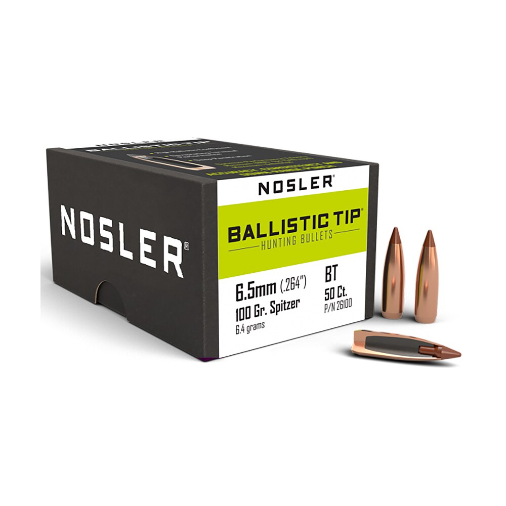 nosler 26100 ballistic tip 6.5creedmoor 100gr spitzer 50/box Nosler 26100 Ballistic Tip 6.5Creedmoor 100gr Spitzer 50/Box Sports South item 51652