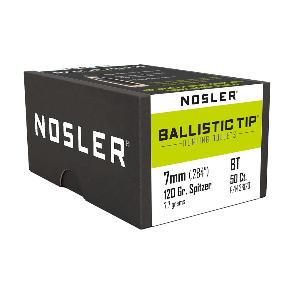 nosler 28120 ballistic tip 7mm 120gr spitzer 50/box Nosler 28120 Ballistic Tip 7mm 120gr Spitzer 50/Box Sports South item 51657
