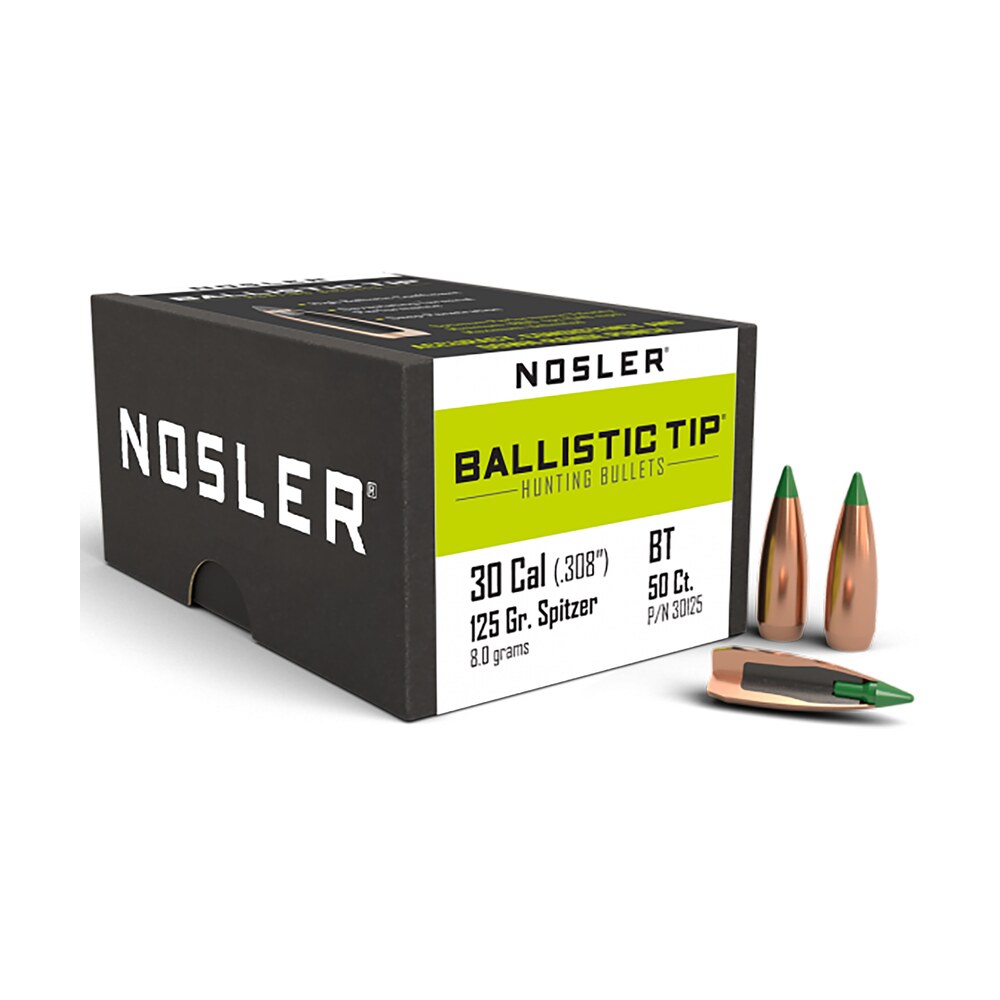 nosler 30125 ballistic tip 30cal 125gr spitzer 50/box Nosler 30125 Ballistic Tip 30Cal 125gr Spitzer 50/Box Sports South item 51660