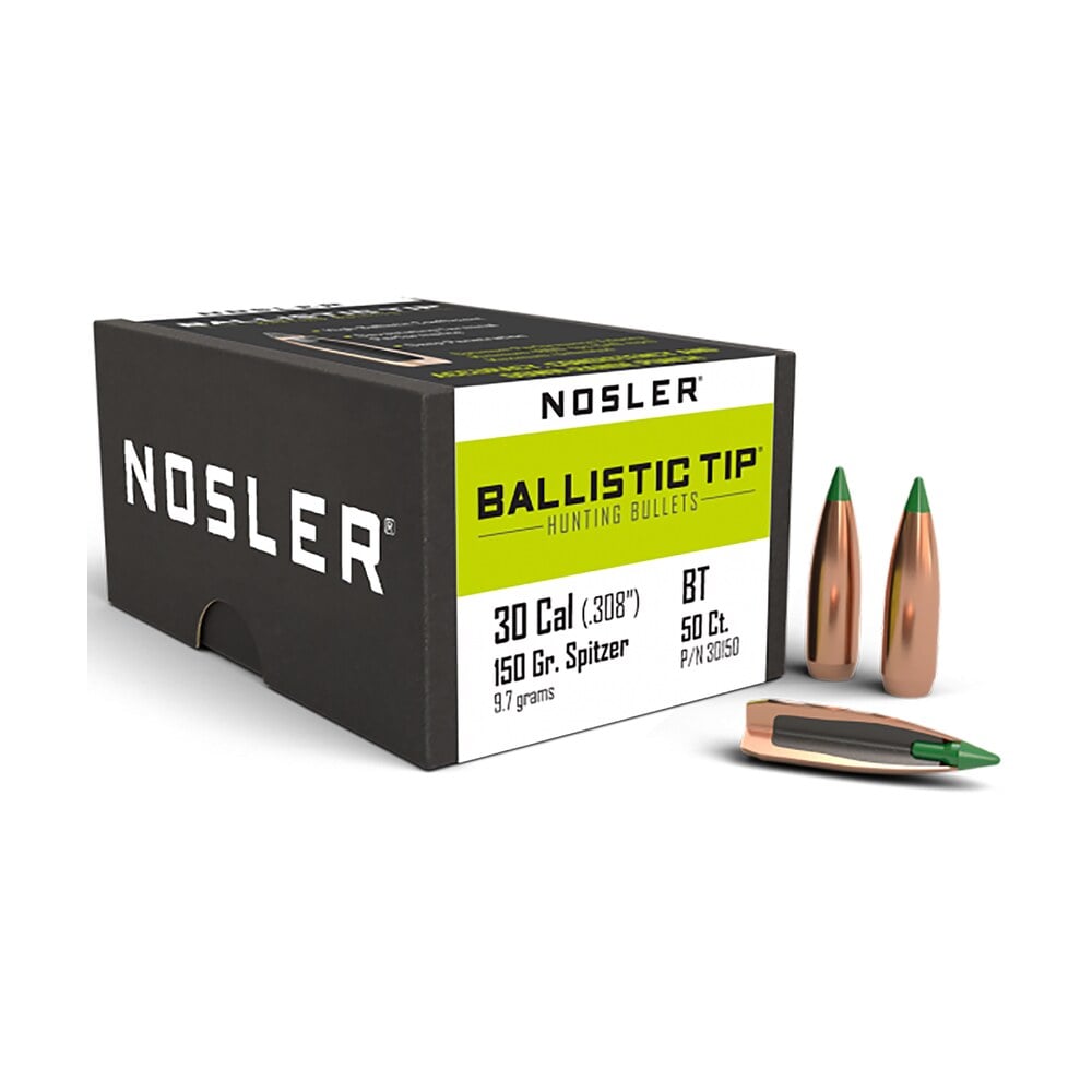 nosler 30150 ballistic tip 30cal 150gr spitzer 50/box Nosler 30150 Ballistic Tip 30Cal 150gr Spitzer 50/Box Sports South item 51661