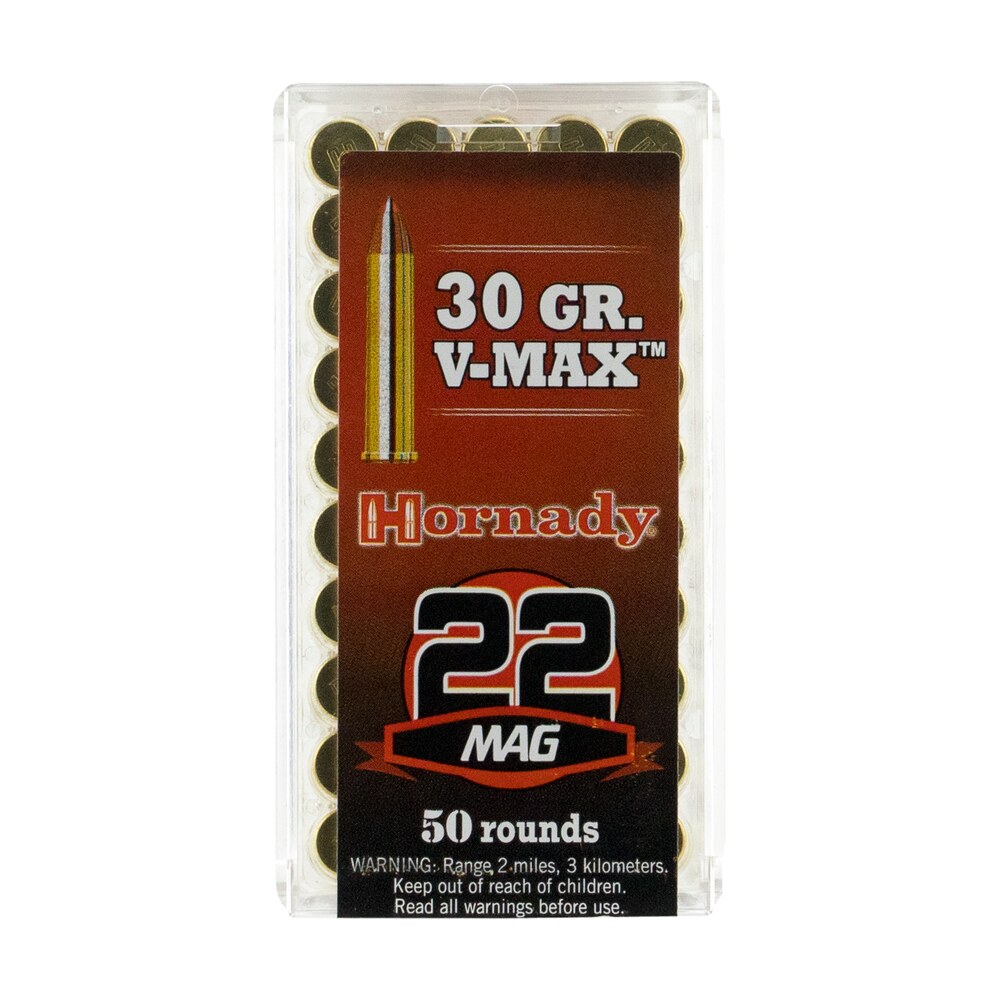 hornady 83202 varmint express 22 wmr 30 gr hornady v max 50 per box/ 40 case Hornady 83202 Varmint Express 22 WMR 30 gr Hornady V Max 50 Per Box/ 40 Case Sports South item 52456
