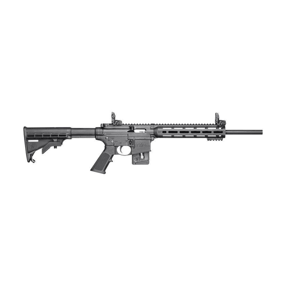 smith & wesson 10207 m&p15 *state compliant 22 lr 10+1 16.50″ matte black steel barrel & picatinny rail aluminum receiver, 10″ magpul m lok handguard, fixed black synthetic stock, black polymer grip, Smith & Wesson 10207 M&P15 *State Compliant 22 LR 10+1 16.50" Matte Black Steel Barrel Sports South item 5258