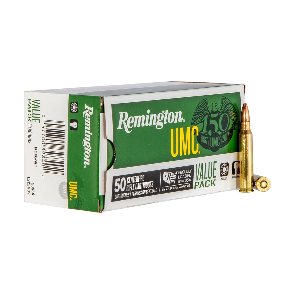 remington ammunition 23966 umc value pack 223rem 55gr full metal jacket 50 per box/8 case Remington Ammunition 23966 UMC Value Pack 223Rem 55gr Full Metal Jacket 50 Per Box/8 Case Sports South item 52783
