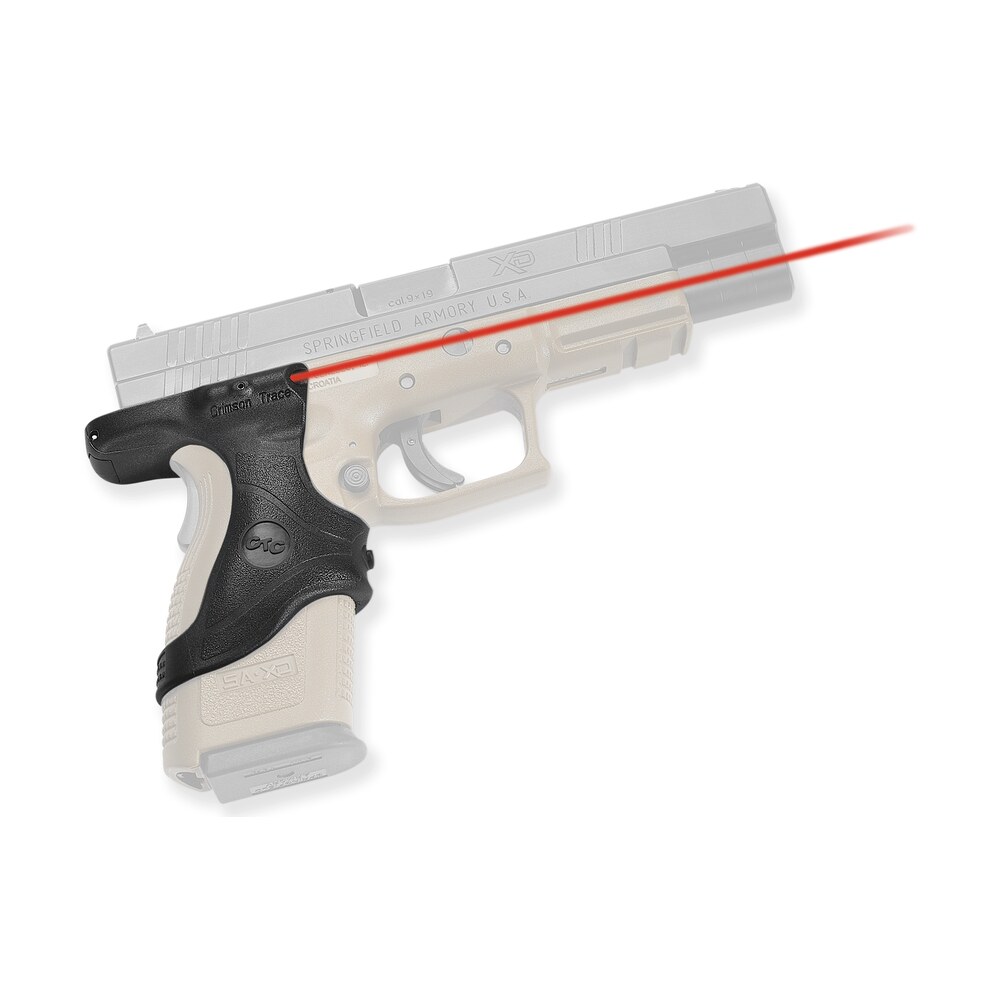 crimson trace 0120701 lasergrips fits springfield xd, red laser black polymer Crimson Trace 0120701 Lasergrips Sports South item 52829
