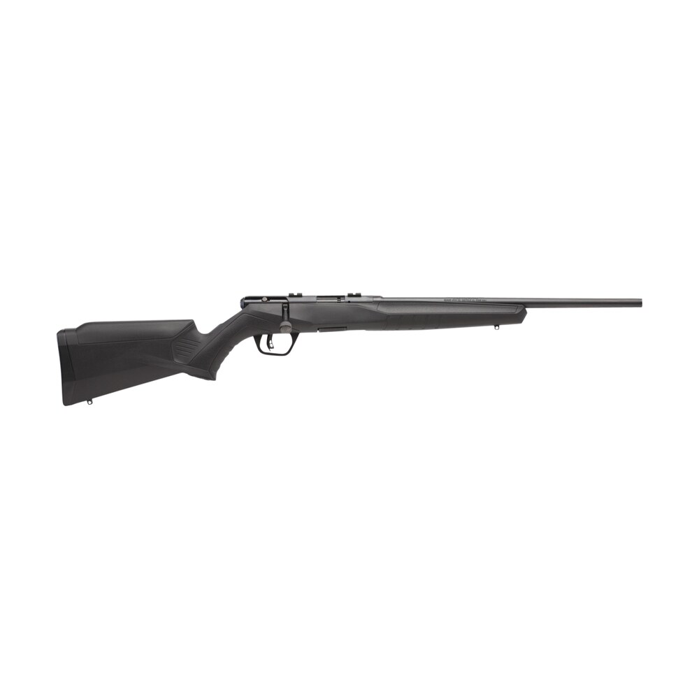 savage arms 70814 b17 f compact 17 hmr 10+1 18" matte black button rifled barrel, matte black drilled & tapped carbon steel receiver, matte black fixed synthetic stock, right hand Savage Arms 70814 B17 F Compact 17 HMR 10+1 18" Matte Black Button Rifled Sports South item 53096