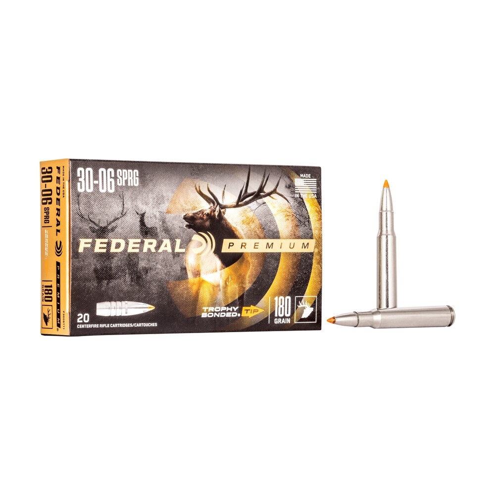 federal p3006tt1 premium 30 06springfield 180gr trophy bonded tip 20 per box/10 case Federal P3006TT1 Premium 30-06Springfield 180gr Trophy Bonded Tip 20 Per Box/10 Case Sports South item 53787