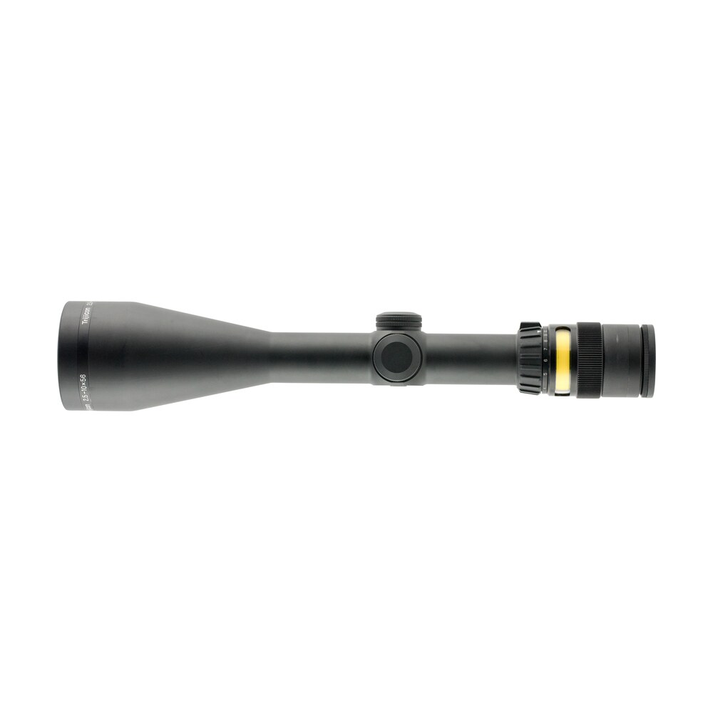 trijicon 200023 accupoint black hardcoat anodized 2.5 10x56mm 30mm tube illuminated duplex crosshair w/amber dot reticle Trijicon 200023 AccuPoint Black Hardcoat Anodized 2.5-10x56mm 30mm Tube Illuminated Duplex Sports South item 54087