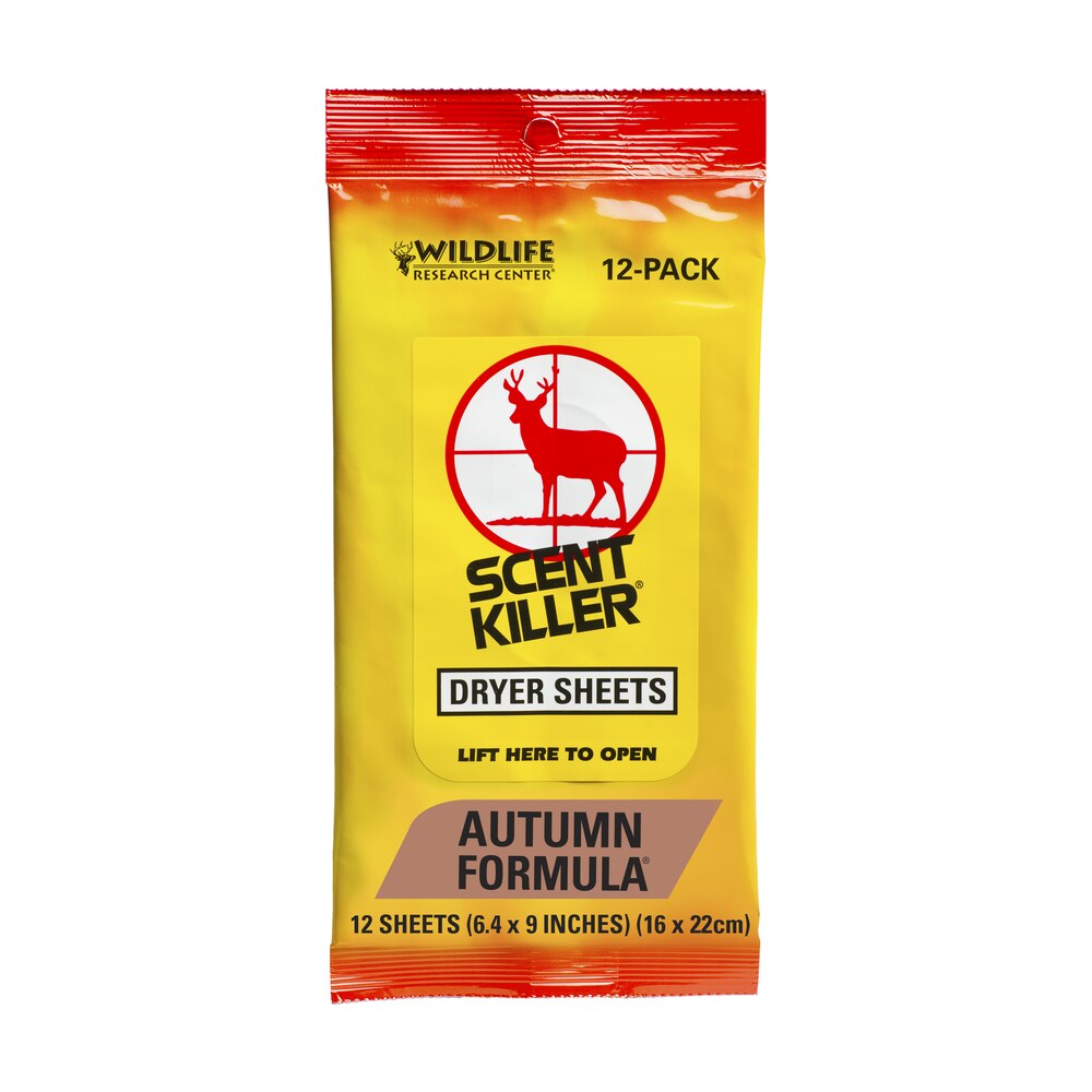 wildlife research 580 scent killer odor eliminator autumn scent dryer sheet 12 Wildlife Research 580 Scent Killer Odor Eliminator Autumn Scent Dryer Sheet 12 Sports South item 54141