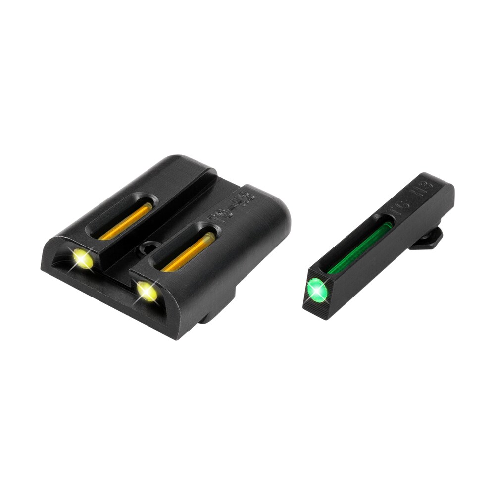 truglo tg131gt1y tfo green/tritium/fiber optic front sight yellow/tritium/fiber optic rear sight glock 17/17l/19 TruGlo TG131GT1Y TFO Green/Tritium/Fiber Optic Front Sight-Yellow/Tritium/Fiber Optic Rear Sports South item 54142