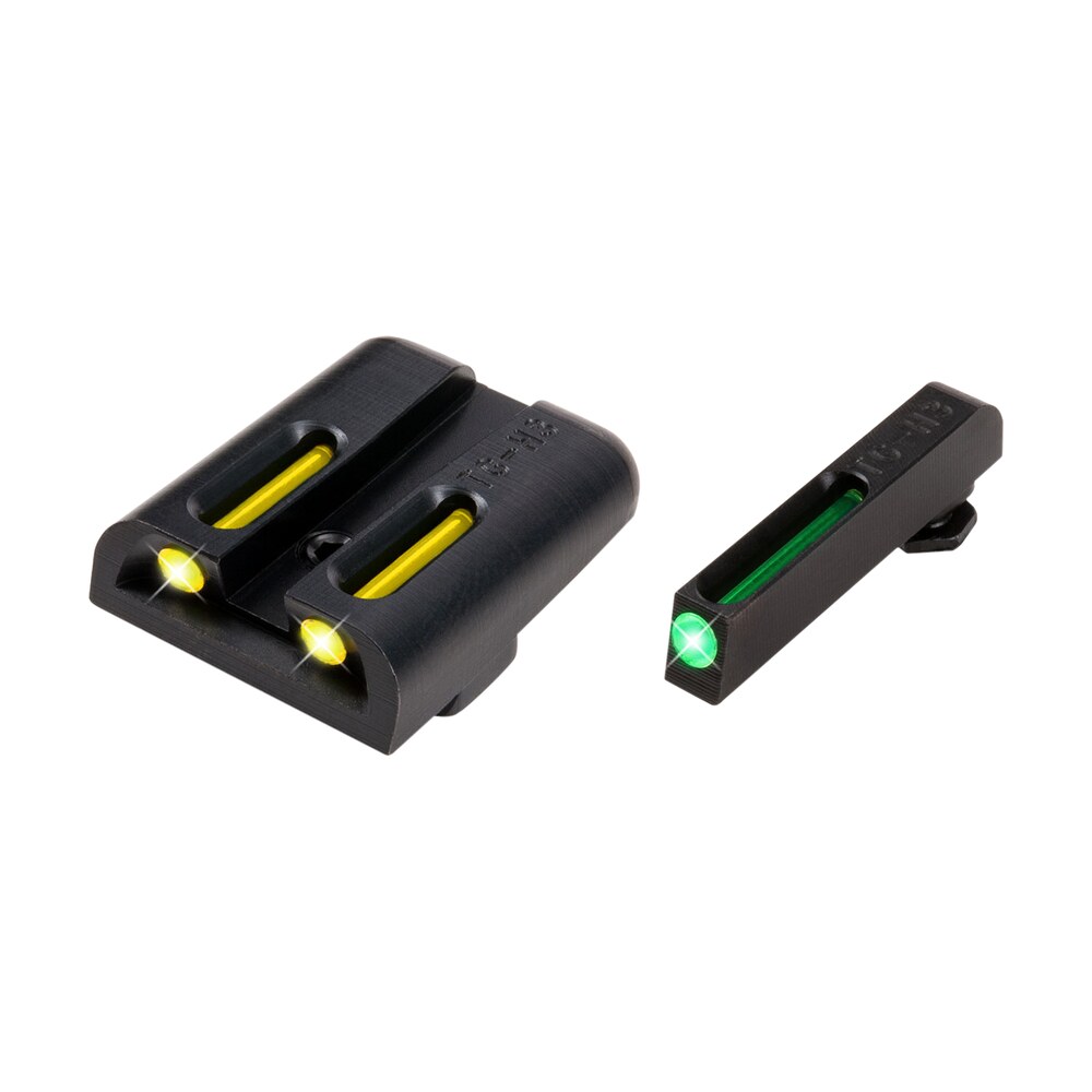 truglo tg131gt2y tfo green/tritium/fiber optic front sight yellow/tritium/fiber optic rear sight glock 20/21 TruGlo TG131GT2Y TFO Green/Tritium/Fiber Optic Front Sight-Yellow/Tritium/Fiber Optic Rear Sports South item 54143