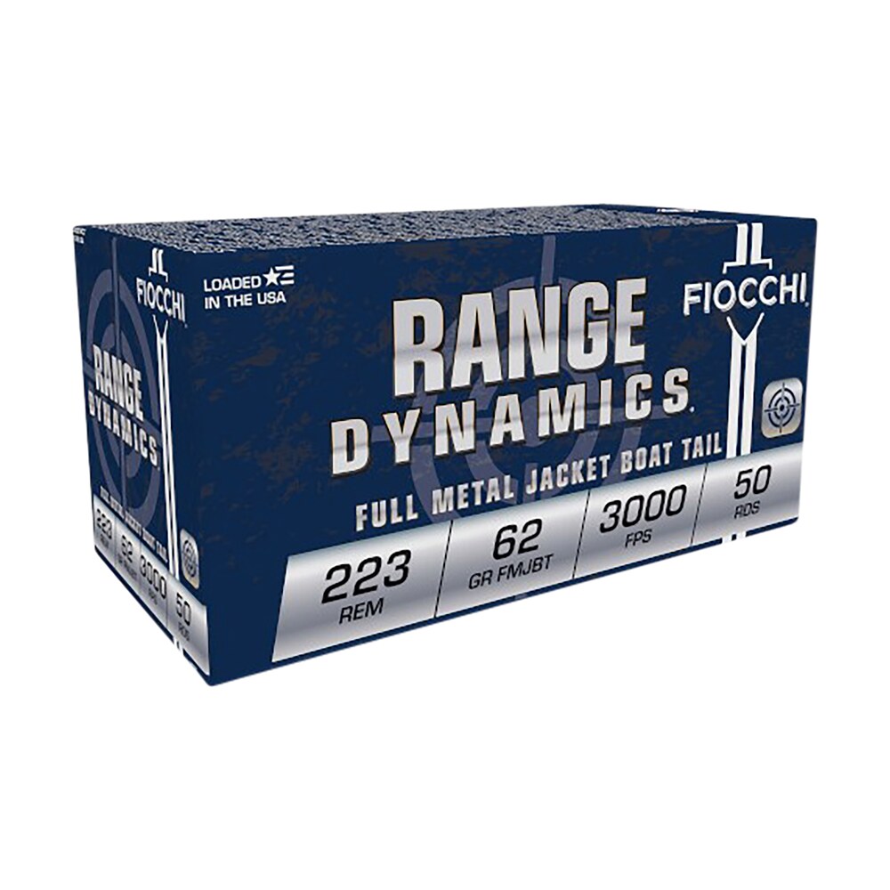 fiocchi 223c range dynamics 223rem 62gr full metal jacket boat tail 50 per box/20 case Fiocchi 223C Range Dynamics 223Rem 62gr Full Metal Jacket Boat Tail 50 Per Box/20 Case Sports South item 54475