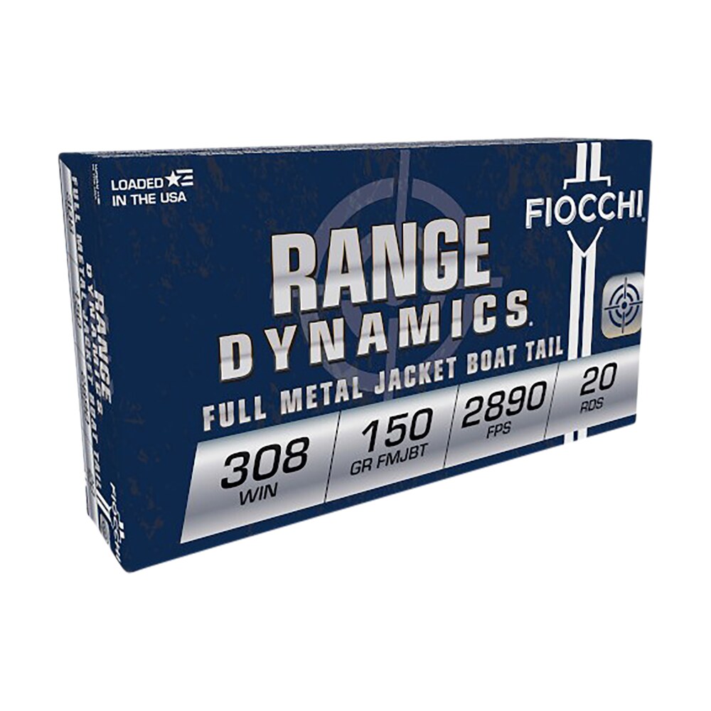 fiocchi 308a range dynamics 308win 150gr full metal jacket boat tail 20 per box/10 case Fiocchi 308A Range Dynamics 308Win 150gr Full Metal Jacket Boat Tail 20 Per Box/10 Case Sports South item 54477
