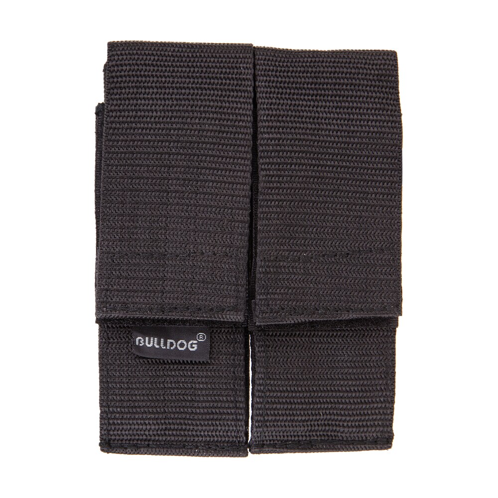 bulldog wmagl double mag holder black nylon belt loop Bulldog WMAGL Double Mag Holder Black Nylon Belt Loop Sports South item 55088