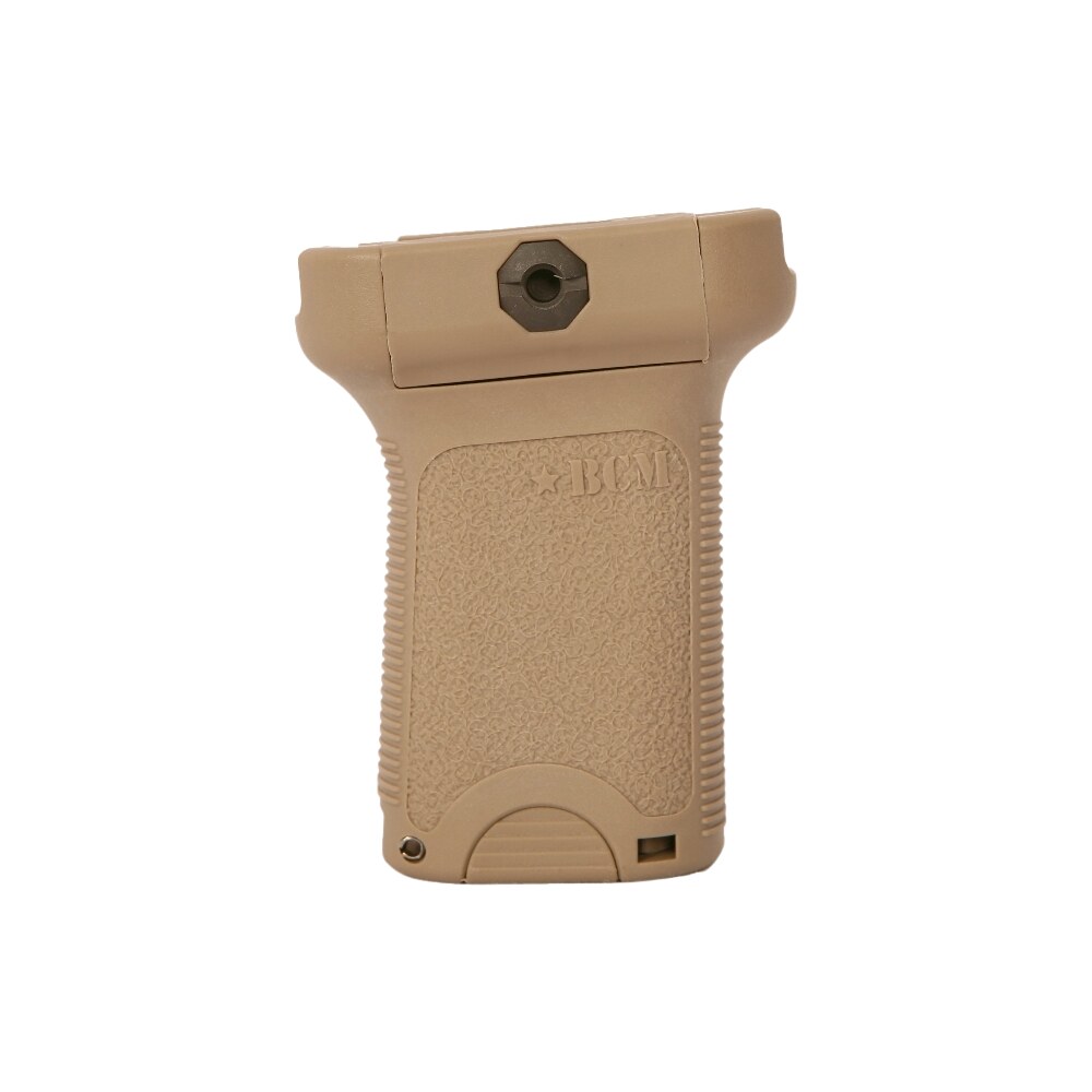 bcm vgsfde bcmgunfighter short vertical grip made of polymer with flat dark earth aggressive textured finish with storage compartment for picatinny rail BCM VGSFDE BCMGunfighter Short Vertical Grip Made of Polymer Sports South item 5540