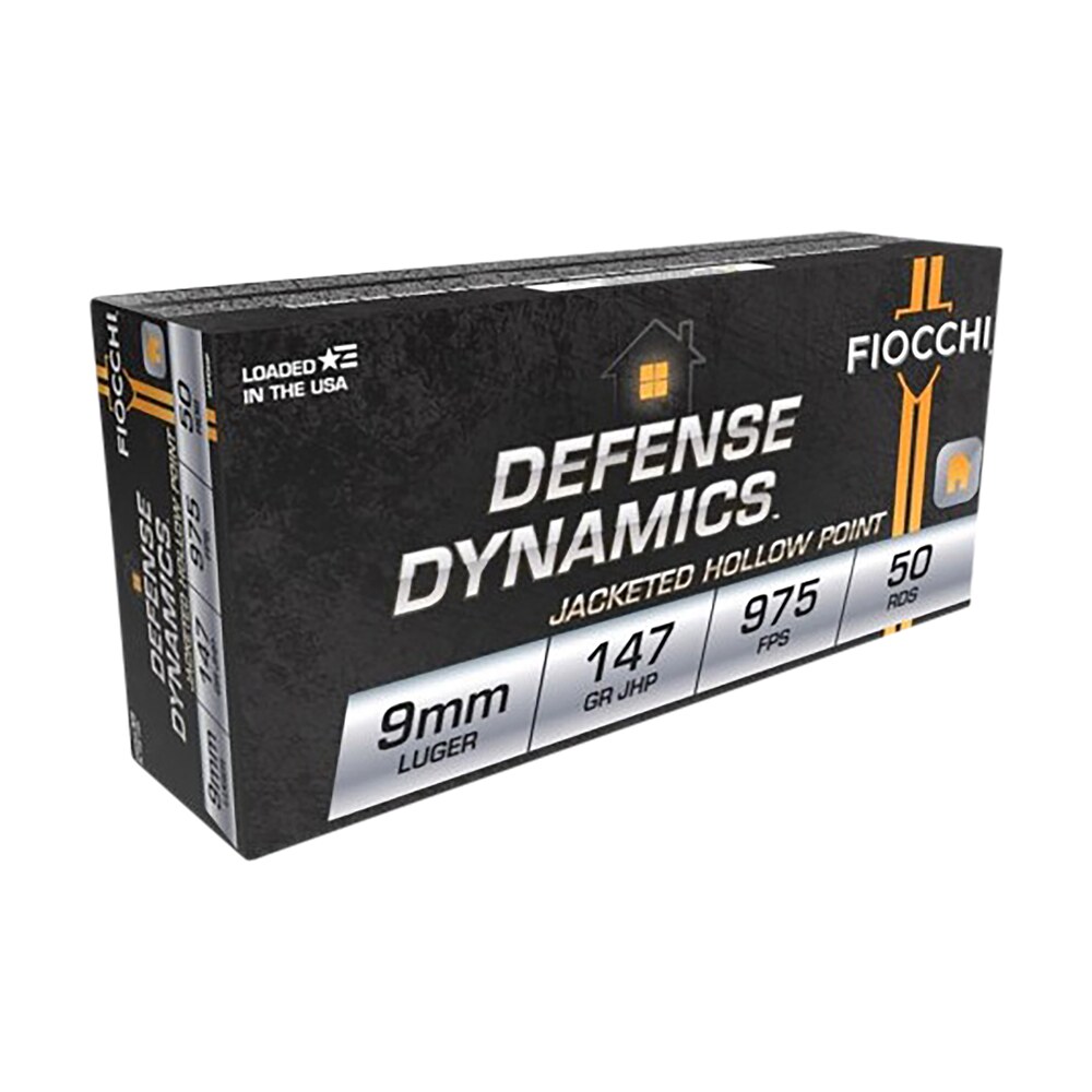 fiocchi 9apdhp defense dynamics 9mmluger 147gr jacketed hollow point 50 per box/20 case Fiocchi 9APDHP Defense Dynamics 9mmLuger 147gr Jacketed Hollow Point 50 Per Box/20 Case Sports South item 55840
