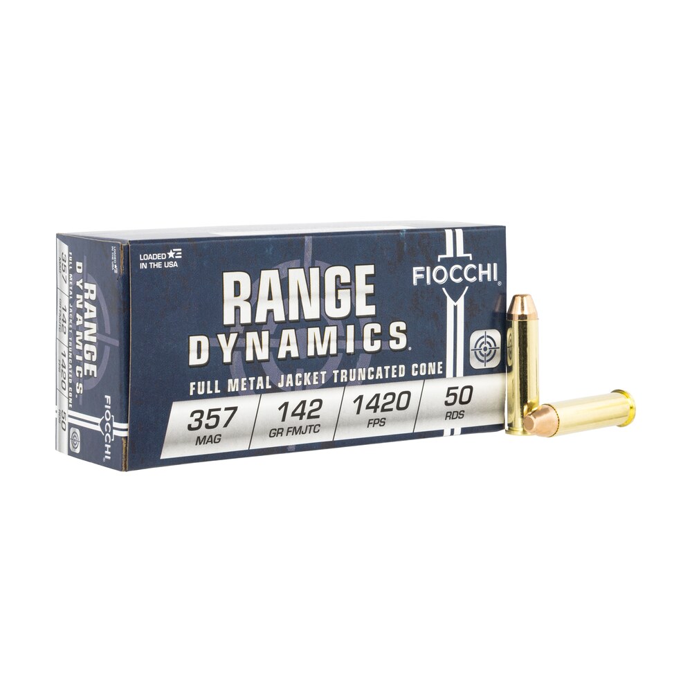 fiocchi 357f range dynamics 357mag 142gr full metal jacket truncated cone 50 per box/20 case Fiocchi 357F Range Dynamics 357Mag 142gr Full Metal Jacket Truncated Cone 50 Per Box/20 Case Sports South item 55843
