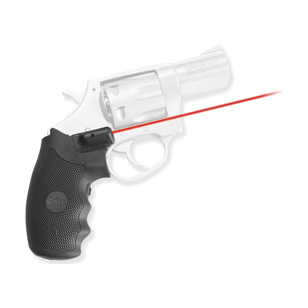 crimson trace 0122301 lasergrips fits charter arms revolvers, red laser 633nm wavelength 5mw output, black polymer Crimson Trace 0122301 Lasergrips Sports South item 56019