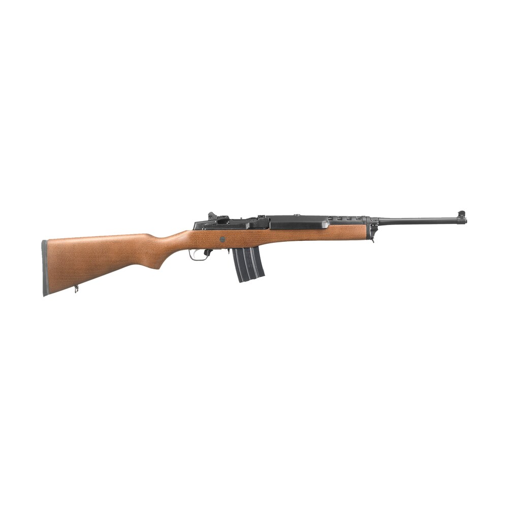ruger 5816 mini 14 ranch 5.56x45mm nato 20+1 18.50" barrel, blued alloy steel, hardwood stock, optics ready Ruger 5816 Mini-14 Ranch 5.56x45mm NATO 20+1 18.50" Sports South item 56042