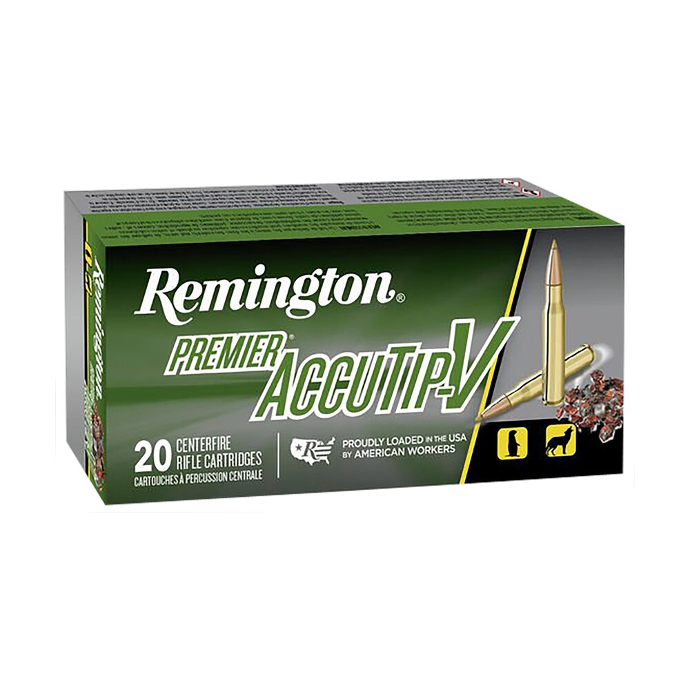 remington ammunition 29172 premier accutip v 221remfireball 50gr accutip v boat tail 20 per box/10 case Remington Ammunition 29172 Premier Accutip-V 221RemFireball 50gr AccuTip V Boat Tail 20 Per Sports South item 56166