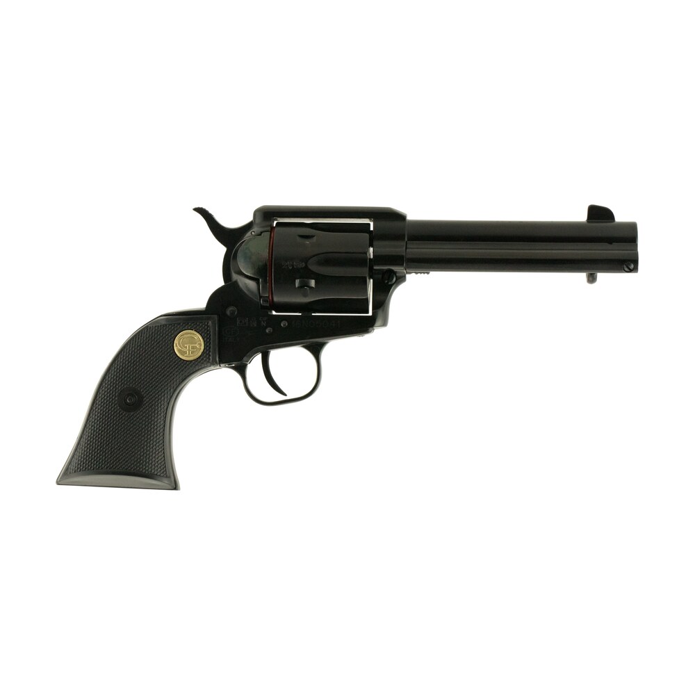chiappa firearms cf340250d saa 1873 medium frame 22 lr/22 wmr 6 shot, 4.75″ blued steel barrel, cylinder & frame, black plastic grip, exposed hammer Chiappa Firearms CF340250D SAA 1873 Medium Frame 22 LR/22 WMR 6 Shot, 4.75" Blued Steel Sports South item 5658