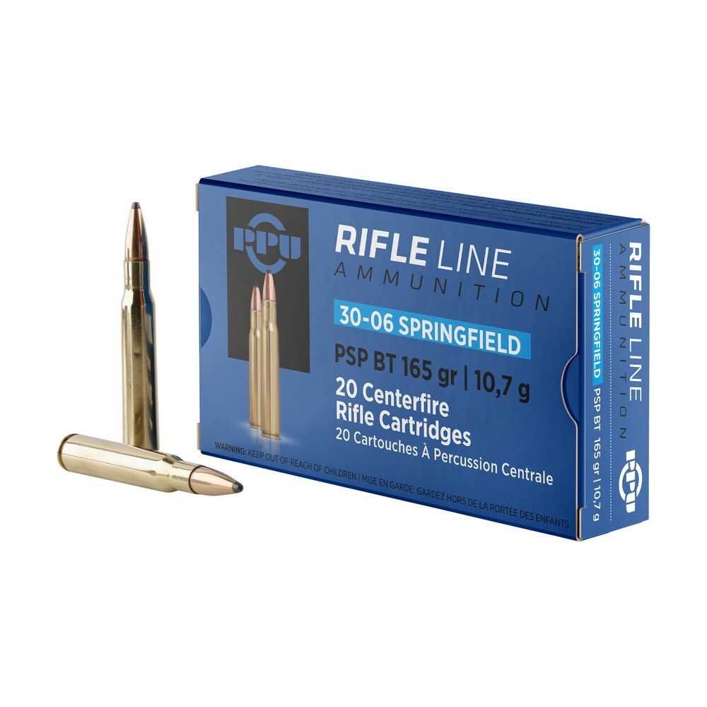 ppu pp30062 standard rifle 30 06springfield 165gr pointed soft point boat tail 20 per box/10 case PPU PP30062 Standard Rifle 30-06Springfield 165gr Pointed Soft Point Boat Tail 20 Per Box/10 Sports South item 57007