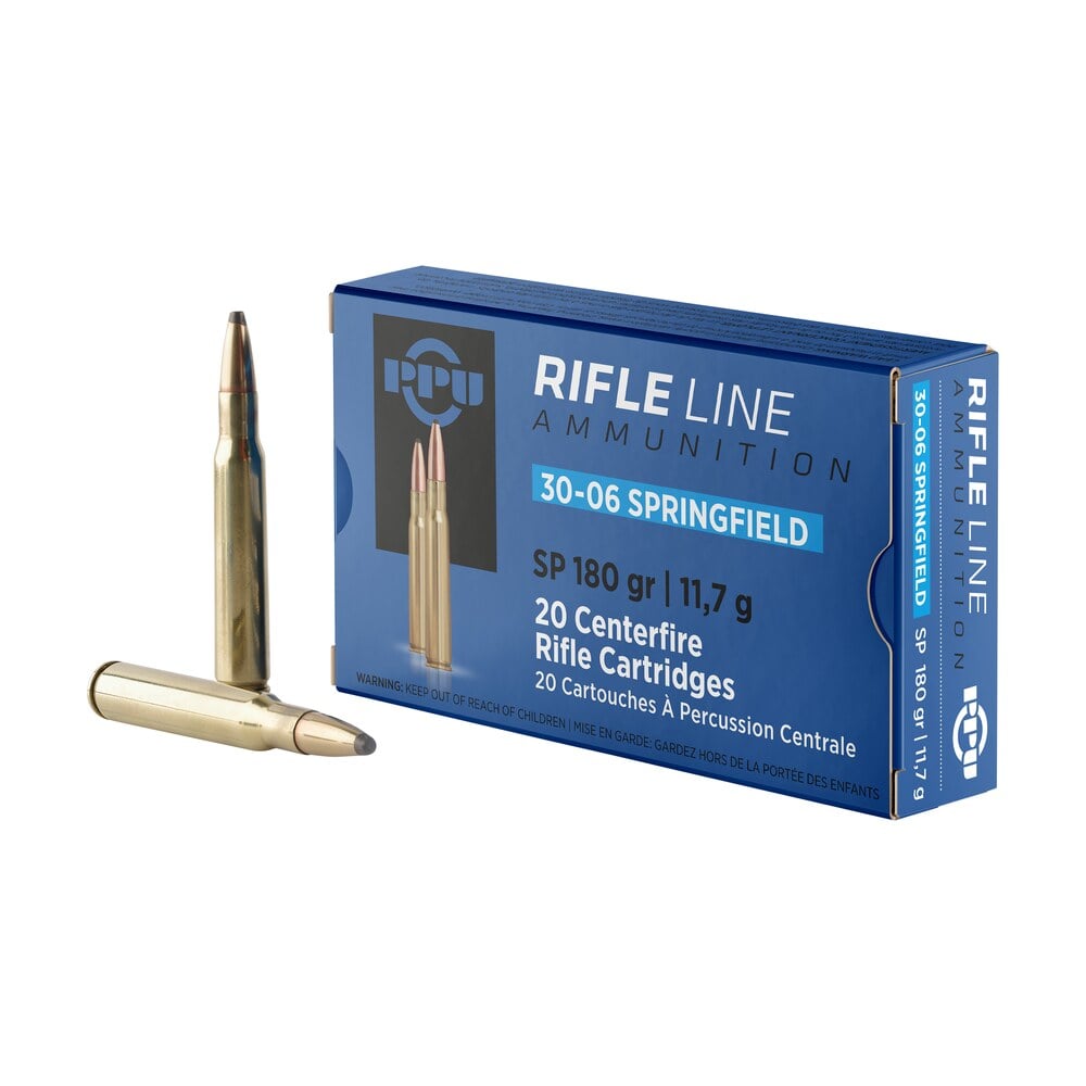 ppu pp30063 standard rifle 30 06springfield 180gr soft point 20 per box/10 case PPU PP30063 Standard Rifle 30-06Springfield 180gr Soft Point 20 Per Box/10 Case Sports South item 57008