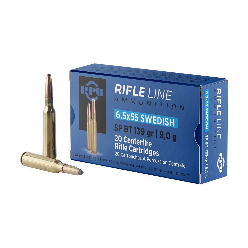 ppu pp6sws metric rifle 6.5x55swedish 139gr soft point boat tail 20 per box/10 case PPU PP6SWS Metric Rifle 6.5x55Swedish 139gr Soft Point Boat Tail 20 Per Box/10 Case Sports South item 57028