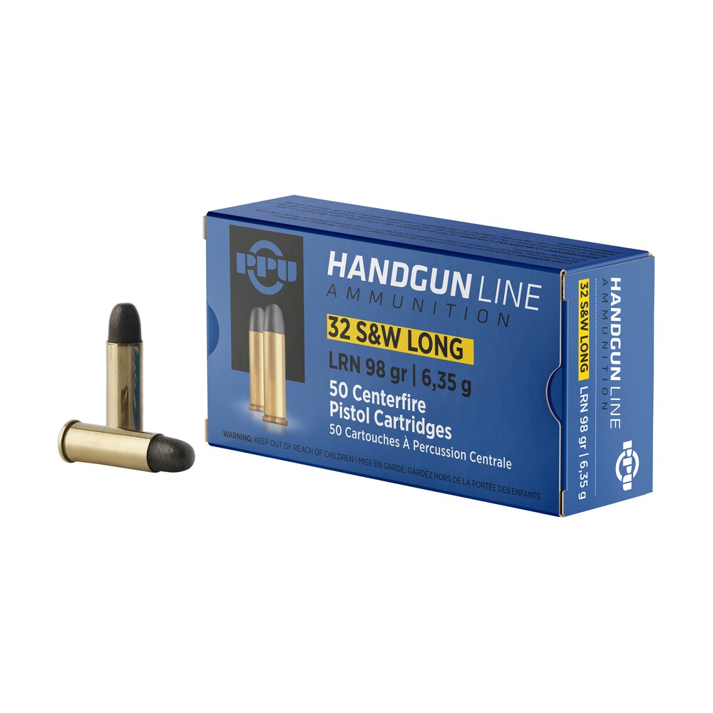 ppu pph32sw handgun 32s&wlong 98gr lead round nose 50 per box/10 case PPU PPH32SW Handgun 32S&WLong 98gr Lead Round Nose 50 Per Box/10 Case Sports South item 57053