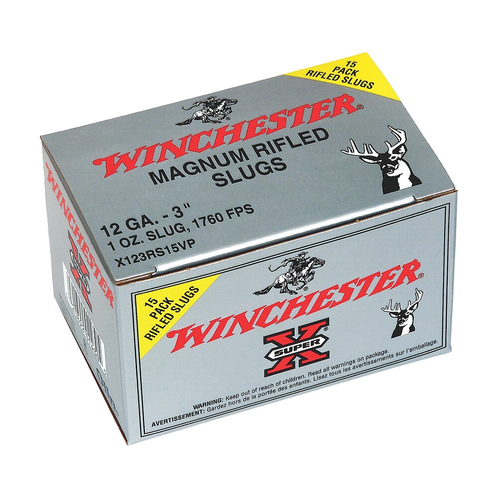 winchester ammo x123rs15vp super x 12gauge 3" 1oz rifled slug shot 15 per box/10 case Winchester Ammo X123RS15VP Super X 12Gauge 3" 1oz Rifled Slug Shot 15 Per Box/10 Case Sports South item 57930