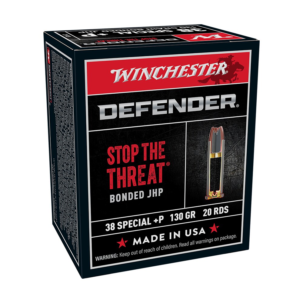 winchester ammo s38pdb defender 38special+p 130gr bonded jacket hollow point 20 per box/10 case Winchester Ammo S38PDB Defender 38Special+P 130gr Bonded Jacket Hollow Point 20 Per Box/10 Case Sports South item 57958