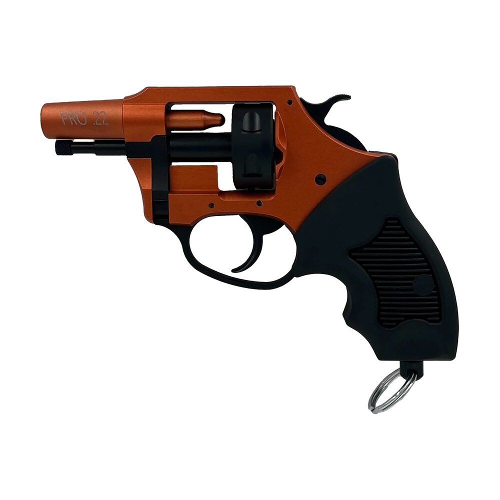 charter arms 82290 pro 22 22 blank, 6rd orange cerakote frame, black rubber grips Charter Arms 82290 Pro 22 22 Blank, 6rd Orange Cerakote Sports South item 58501