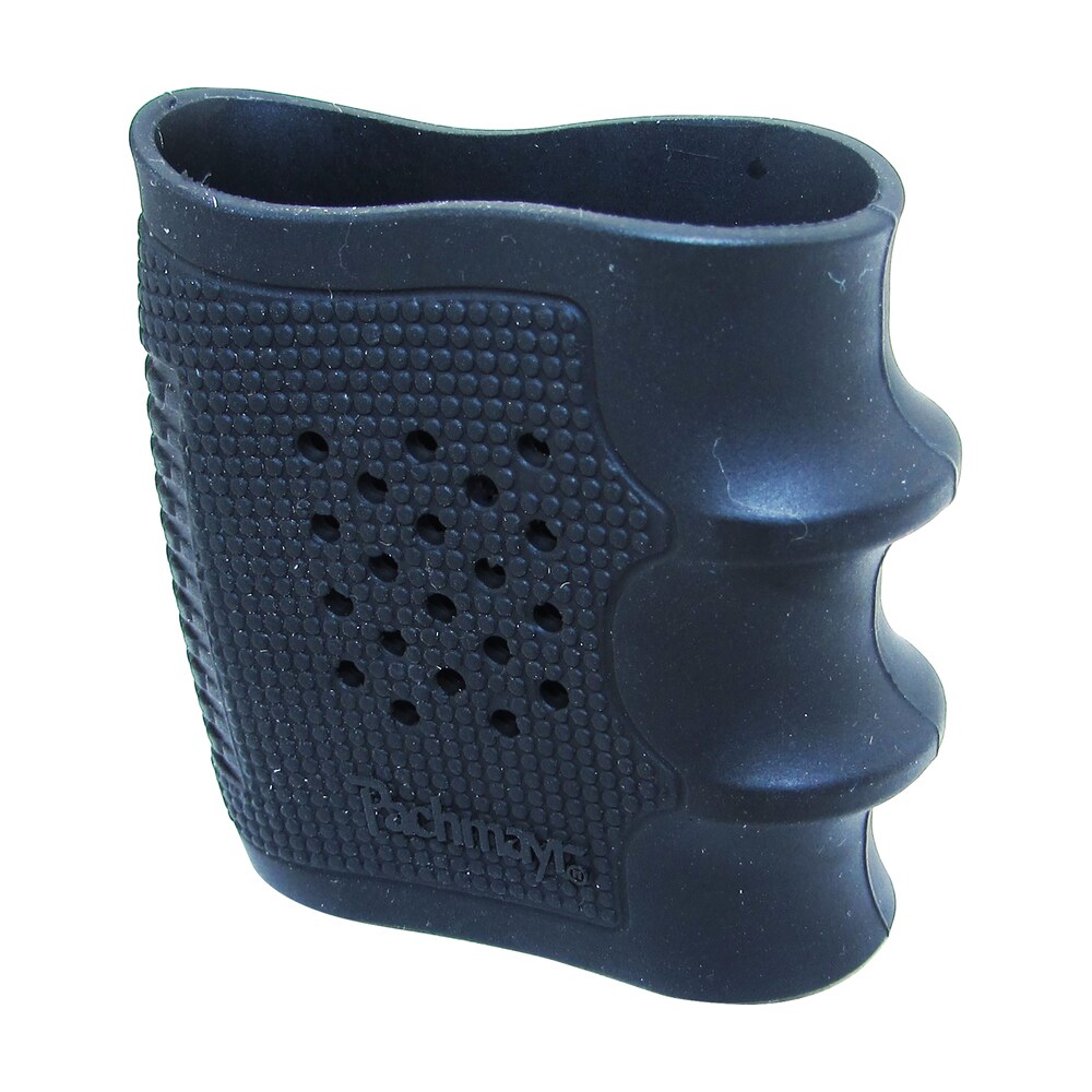 pachmayr 05166 tactical grip glove made of rubber with black finish & finger grooves for s&w sigma, walther p99 & taurus 24/7 Pachmayr 05166 Tactical Grip Glove made of Rubber Sports South item 59087