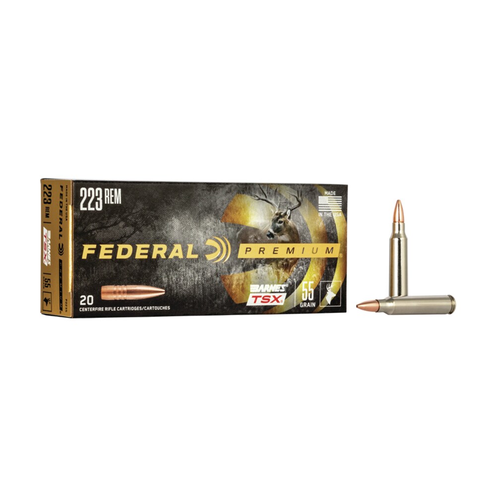 federal p223s premium 223rem 55gr barnes tsx 20 per box/10 case Federal P223S Premium 223Rem 55gr Barnes TSX 20 Per Box/10 Case Sports South item 59162