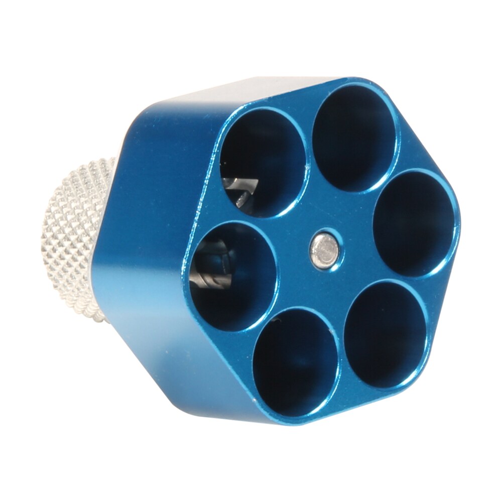 pachmayr 02652 competition speedloader made of aluminum with blue finish for s&w k frame holds up to 6rds Pachmayr 02652 Competition Speedloader made of Aluminum Sports South item 59208