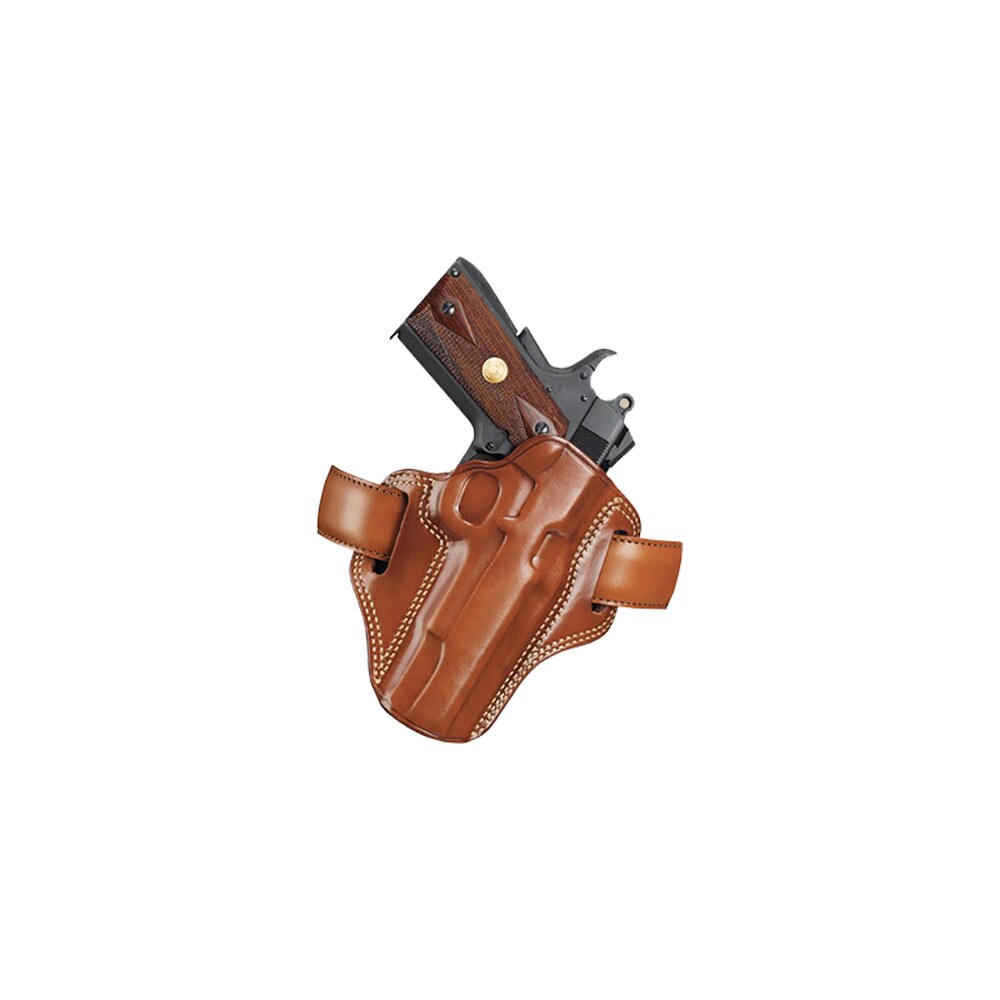 galco cm112 combat master owb tan leather belt slide fits s&w k frame fits ruger security six right hand Galco CM112 Combat Master OWB Tan Leather Belt Slide Sports South item 59906