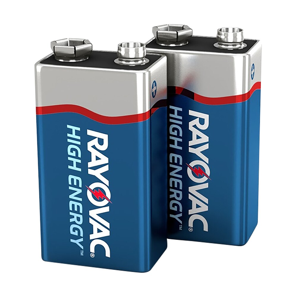 rayovac a16042jt 9v high energy alkaline batteries silver/blue 9 volts 565 mah (2) single pack Rayovac A16042JT 9V HIGH ENERGY Alkaline Batteries Silver/Blue 9 Volts 565 mAh (2) Single Pack Sports South item 60203