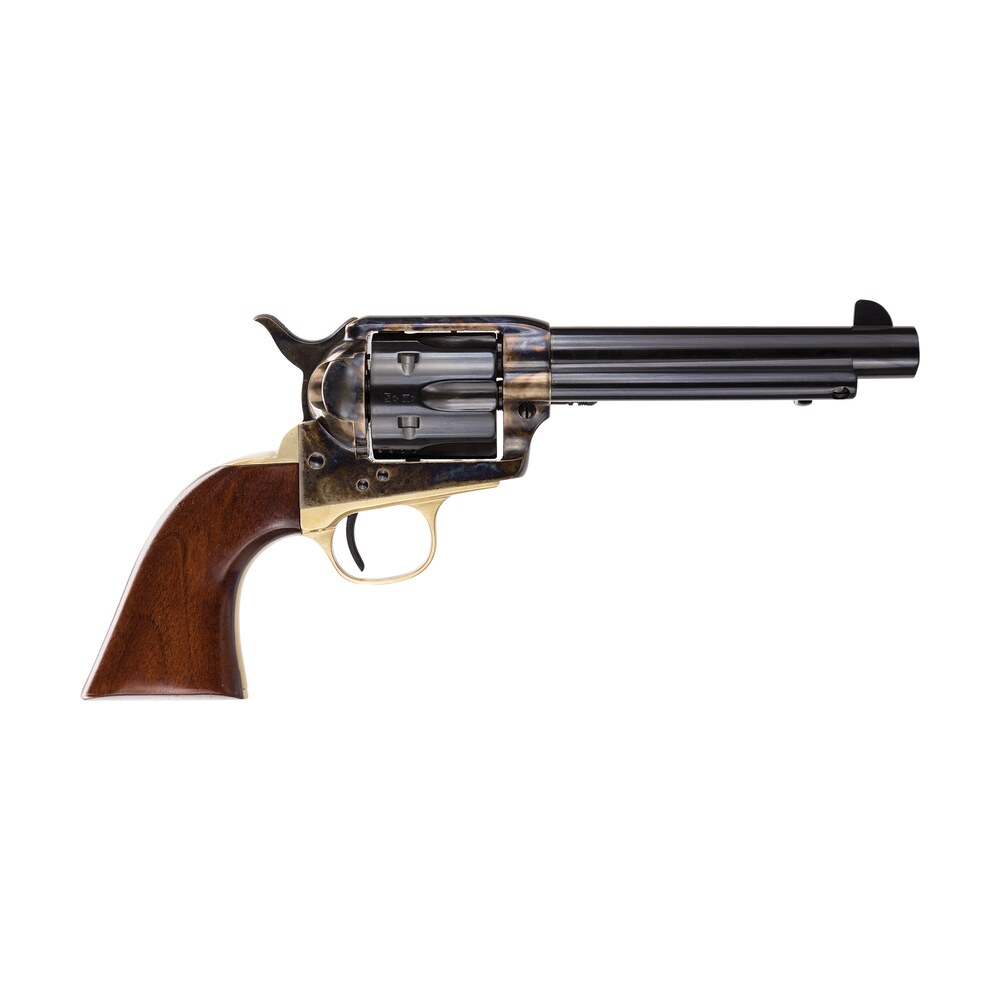 taylors & company 550847 ranch hand uberti 45 colt (long colt) 6 shot 5.50" blued round barrel, cylinder, color case hardened steel frame, walnut navy style grip, exposed hammer Taylors & Company 550847 Ranch Hand Uberti 45 Colt (Long Colt) 6 Shot 5.50" Blued Round Sports South item 60235