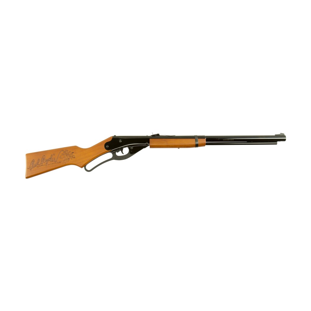daisy 991938803 red ryder youth spring piston 177 650rd reservoir smooth bore steel barrel, black receiver, blade & ramped front/fixed open rear sights, hardwood stock, crossbolt trigger block safety Daisy 991938803 Red Ryder Youth Spring Piston 177 650rd Reservoir Smooth Bore Steel Sports South item 60466