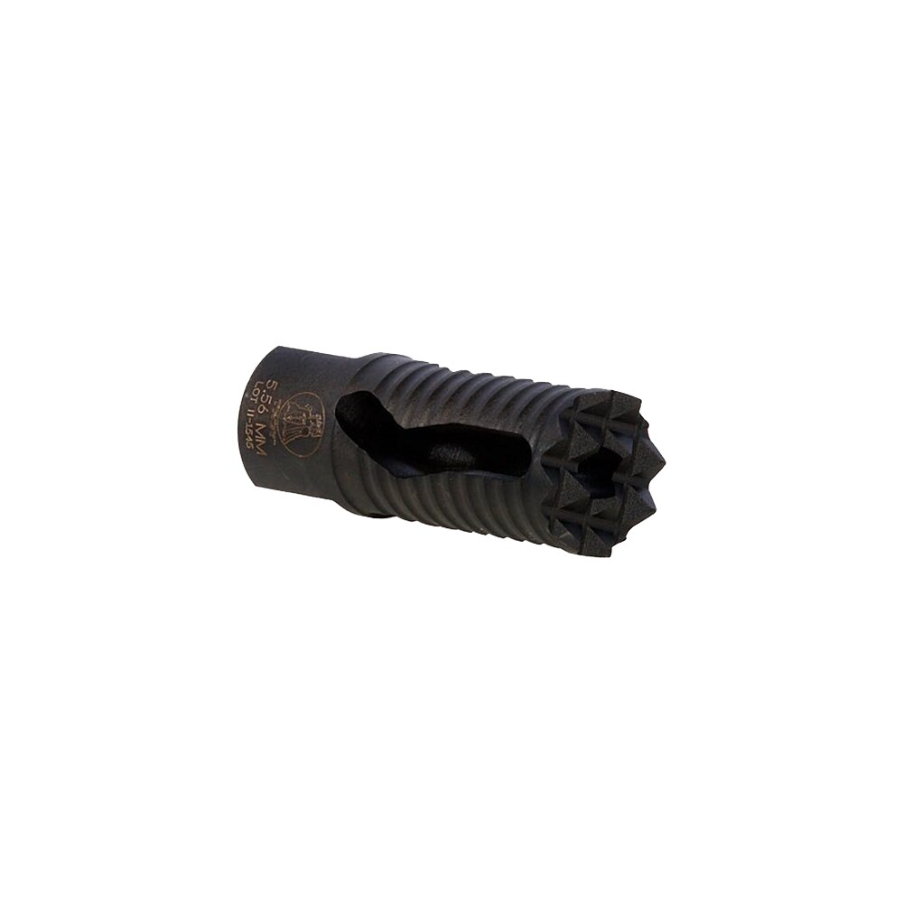 troy ind sbramed05bt00 medieval muzzle brake black steel with 1/2" 28 tpi threads & 2.25" oal for 5.56x45mm nato ar platform Troy Ind SBRAMED05BT00 Medieval Muzzle Brake Black Steel Sports South item 60518
