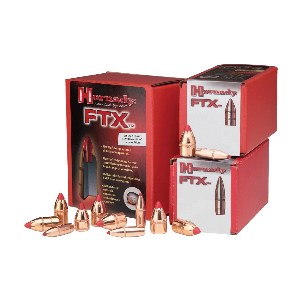 hornady 44105 ftx 44 cal .430 225 gr flex tip expanding 100 per box/ 15 case Hornady 44105 FTX 44 Cal .430 225 gr Flex Tip eXpanding 100 Per Box/ 15 Case Sports South item 61152
